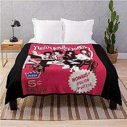 New York Dolls Throw Blanket