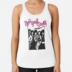 New York Dolls - Black Racerback Tank Top