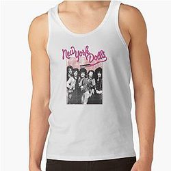New York Dolls - Pink Graffiti Tank Top