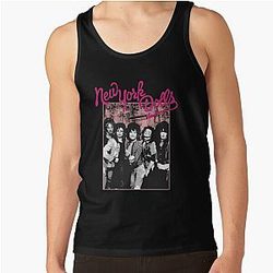 New York Dolls - Pink Graffiti T-Shirt Tank Top