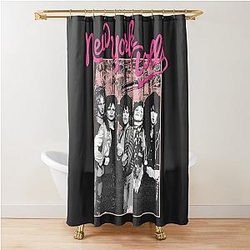 New York Dolls - Pink Graffiti Shower Curtain