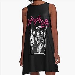 New York Dolls - White  A-Line Dress