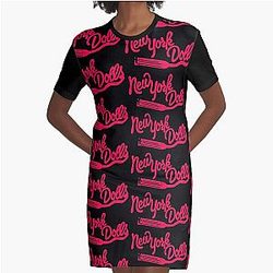 The New York Dolls 70s The New York Dolls 70s Graphic T-Shirt Dress
