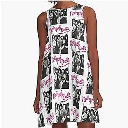 New York Dolls - Black A-Line Dress