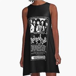New York Dolls Show Poster A-Line Dress