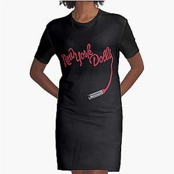New York Dolls Graphic T-Shirt Dress