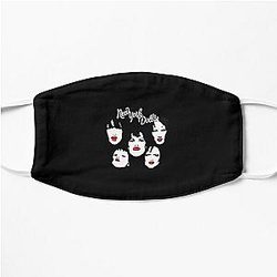 New York Dolls Classic Retro Faces Logo Flat Mask