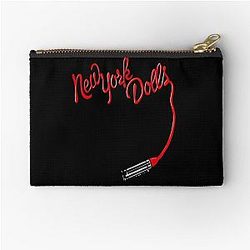 New York Dolls Print Lipstick  Zipper Pouch