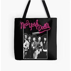 New York Dolls - White All Over Print Tote Bag