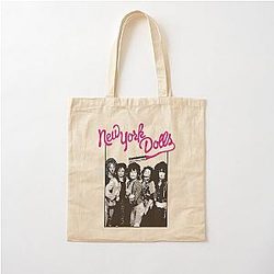 New York Dolls - Black Cotton Tote Bag