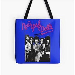 New York Dolls - Black  T-Shirt All Over Print Tote Bag