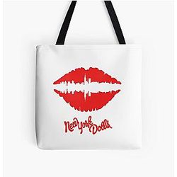 New York Dolls Lips (red) All Over Print Tote Bag