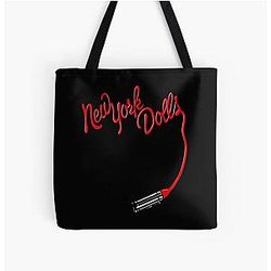 New York Dolls Print Lipstick  All Over Print Tote Bag