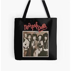 new york dolls retro 90s All Over Print Tote Bag
