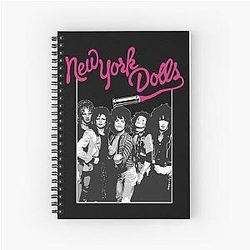 New York Dolls - White Spiral Notebook