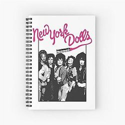 New York Dolls - Black Spiral Notebook