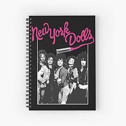 New York Dolls - White  Spiral Notebook