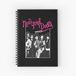 New York Dolls - White  Spiral Notebook