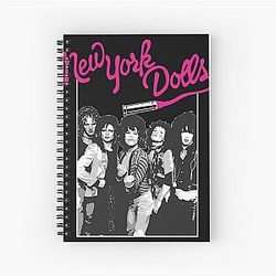 New York Dolls - White Spiral Notebook