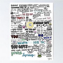 New Girl Towel Scene Poster