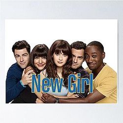 New Girl Cast and logo Poster