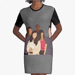 New Girl Cruise Graphic T-Shirt Dress