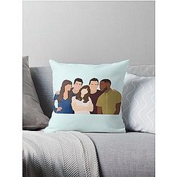 New Girl Squad Throw Pillow