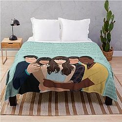 new girl cast and quotes Throw Blanket