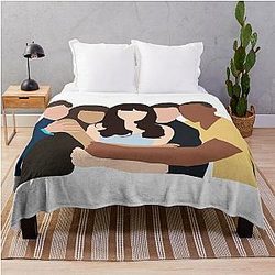 New Girl Characters Throw Blanket