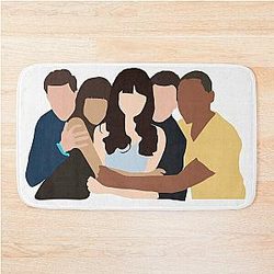New Girl Characters Bath Mat
