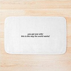 you get one wife! -- nick miller, new girl Bath Mat