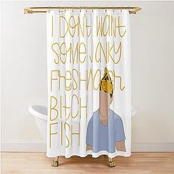 New Girl Janky Freshwater Quote Shower Curtain