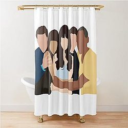 New Girl Characters Shower Curtain
