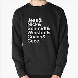 New Girl Name Design- White Text Pullover Sweatshirt