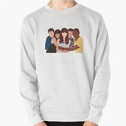 New Girl Outline Pullover Sweatshirt