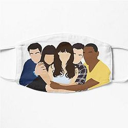 New Girl Cast Flat Mask