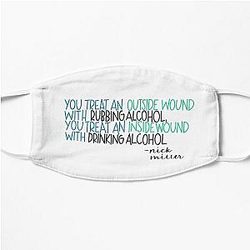 Nick miller new girl quote  Flat Mask