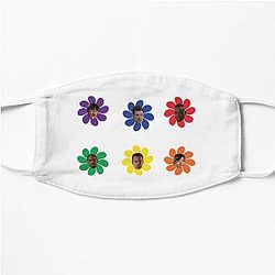 everyone's favorite new girls - new girl flower heads Flat Mask