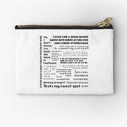 New Girl Nick Miller Quotes Zipper Pouch