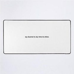 my funeral is my time to shine! -- nick miller, new girl Desk Mat