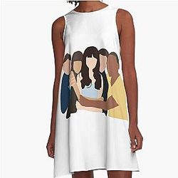 New Girl Characters A-Line Dress