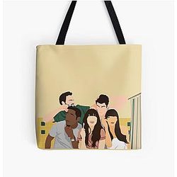 New Girl All Over Print Tote Bag