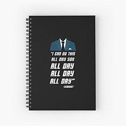ALL DAY New Girl -  Schmidt Spiral Notebook