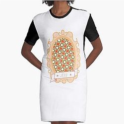 New Girl Opening Frame Graphic T-Shirt Dress