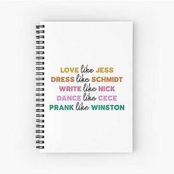Live Like New Girl Spiral Notebook