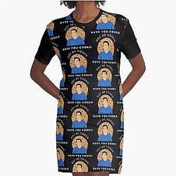 Got Me Cookie, GAVE YOU COOKIE New Girl Nick Quote Graphic T-Shirt Dress