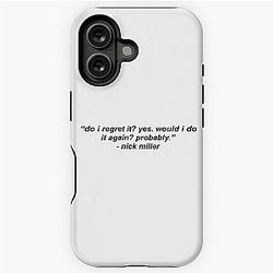 nick miller quote from new girl iPhone Tough Case