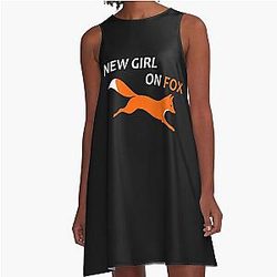 New Girl On Fox Design A-Line Dress