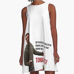 New Girl Nick Miller Tomatoes Meme A-Line Dress