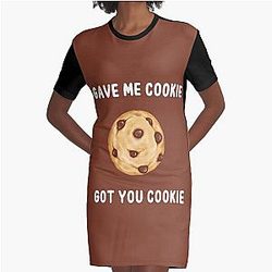 Gave Me Cookie Got You Cookie - Nick Miller New Girl Graphic T-Shirt Dress